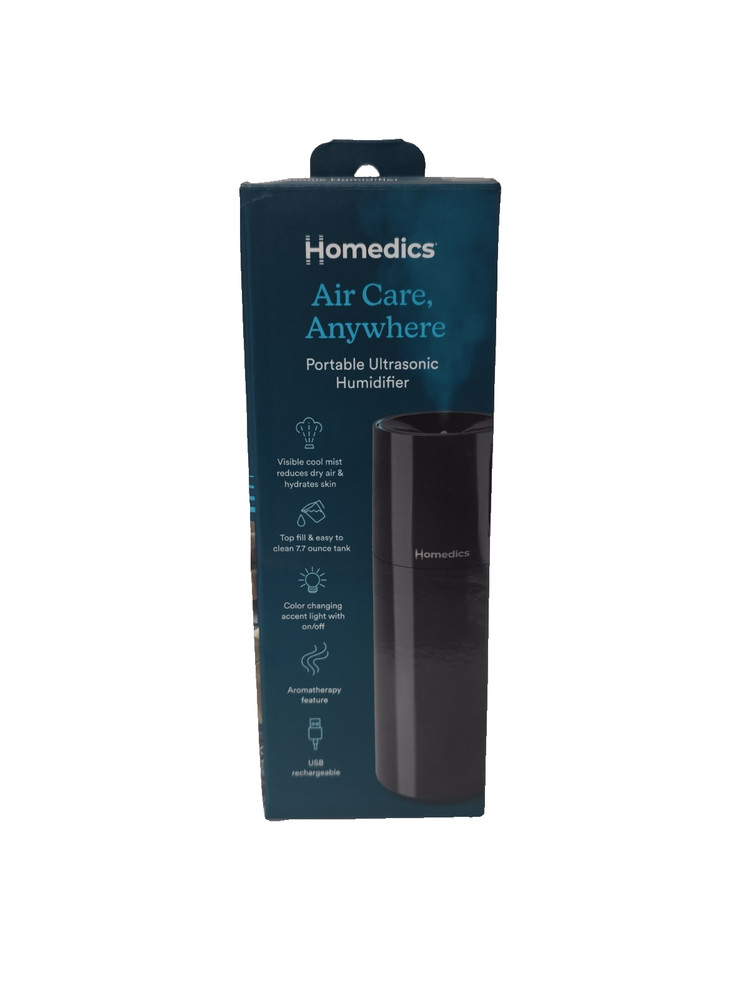 HoMedics Ultrasonic Portable Humidifier Red UHE-CMP17-Bk – USB Rechargeable