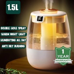 1500ml Humidifiers for Bedroom Large Room Office Cool Mist Air Humidifier Indoor
