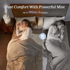 LEVOIT Top Fill Humidifiers for Bedroom, 2.5L Tank for Large Room, Easy to Fill