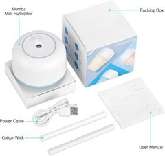 Tikaton Portable Humidifier with Collapsible Water Tank USB Powered Cool Mist US