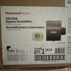 Honeywell Home HE105A Bypass Humidifier 12 GPD W/ H8908 Control