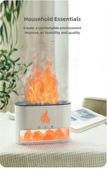 New Flame Humidifier Aromatherapy Machine Crystal Salt Stone Colorful Atmosphere