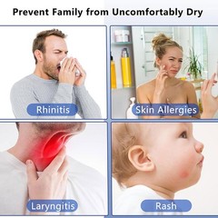 2-Pack 1.3L Dual Spray Humidifier – Ultrasonic, Cool Mist for Bedroom/Office