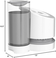 EV100 Evaporative Whole Room Humidifier with Simpletank, 1 Gallon Capacity, Whit