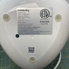 fridababy BreatheFrida the 3-IN-1 Humidifier, Diffuser + Nightlight .Without box