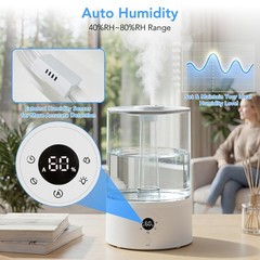Electactic TR-3001 3.8L Top Fill Humidifier for Bedroom Home Office Baby Room
