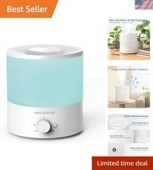 Whisper-Quiet Ultrasonic Cool Mist Humidifier – 1.5L Capacity, Auto Shut-Off