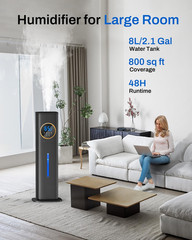 Humidifier Large Room Bedroom with Night Light, 2.1Gal(8L) Humidifiers for Home