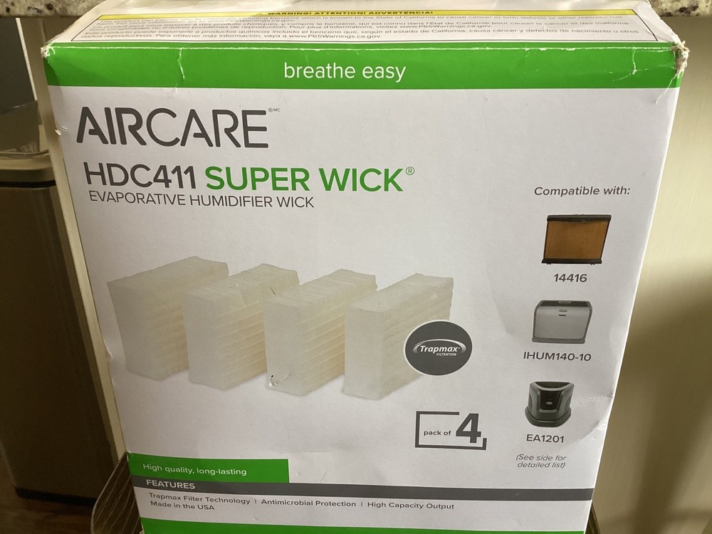 AirCare HDC411 Humidifier Replacement Wick – 4 Pack – Breathe Easy NEW in box!