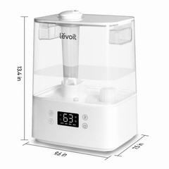 Levoit – VeSync Classic 300S 1.58 gallon Ultrasonic Smart Humidifier – White