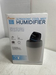 Crane EE-5950 White Travel Ultrasonic Cool Mist Humidifier & Cup 8oz USB Charger