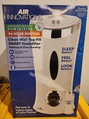 Air Innovations Ultrasonic Cool Mist Aromatherapy Humidifier White New Open Box