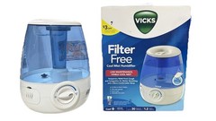Vicks V4600 1.2gal. Cool Mist Humidifier Filter Free Low Maintenance