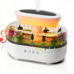 Rain Cloud Humidifier Diffuser with Natural Rain Sounds Ocean Waves Crackling Fi