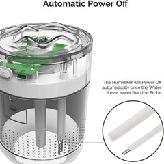 Portable USB Humidifier with 12-Hour Runtime – Ideal for Home and Office