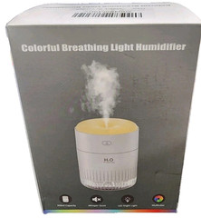 Colorful Breathing Light Mini Humidifier 350mL USB LED Night Light White NEW