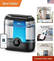 Large Room Smart Humidifier, 6L Top Fill, Adjusts for Optimal Health & Comfort