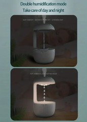 600ml Anti-Gravity Water Droplet Humidifier USB Quiet Cool Mist LED Night Light
