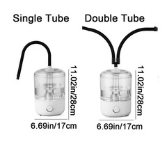 4 Liters Reptile Humidifier Double Tube Safe Amphibians Herps Humidifier Large C