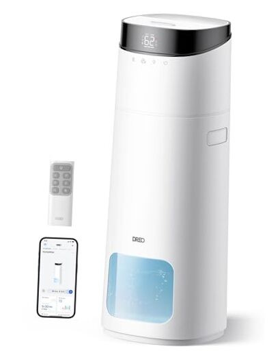 16L Smart Humidifier Large Room 1000 ft², 130H Cool Mist Air Humidifiers White