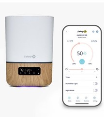 Safety 1st Smart Humidifier. 1-gallon capacity. Adjustable nightlight