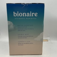Bionaire Ultrasonic Humidifier Cool Visible Mist No Filter (BUL827TG) NEW NEW