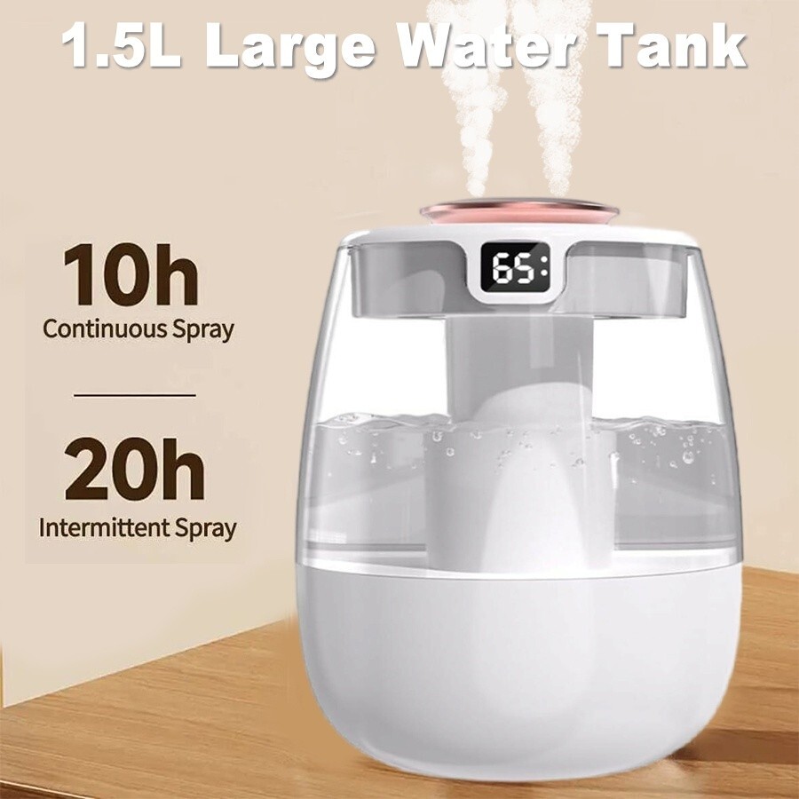 1500ML Aire Humidificador De Vapores Para Hogar Purificador y Difusor De Aromas