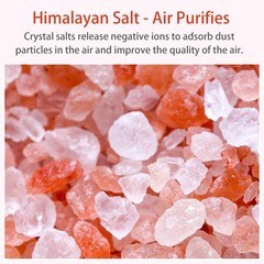 New Fireplace Humidifier Crystal Salt Rock Fire Lamp 7 Color Flame Aroma Volcano