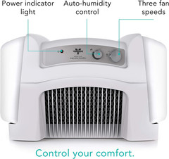 Evap40 Evaporative Humidifier with Adjustable Humidistat, 4-Gallon Capacity for