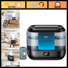 4L Cool Mist Humidifier for Large Rooms | Top Fill, Quiet 28dB, 36H Run, Touch/A