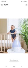 Crane White Drop Ultrasonic Cool Mist Teardrop Humidifier, 1 Gallon… Fast Ship