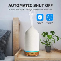 Ceramic Air Humidifier Aroma Diffuser Aromatherapy Cool Mist Ultrasonic Essentia