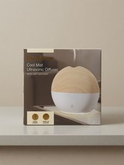 Diffuser: Cool Mist Ultrasonic by Brookstone – Modern, Oval Design Wood Accent