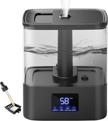 Top Fill Humidifiers for Bedroom & 60H Runtime Cool Mist Humidifier 3 Mist Level