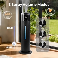 Large Humidifier for Bedroom, 8L/2.1Gal Ultrasonic Cool Mist, Remote control,…