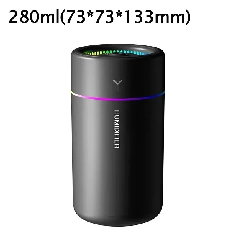 1 pc Car USB Humidifier LED Aromatherapy Diffuser Silent Mist NEW