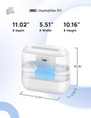 Ultrasonic Humidifier Smart 4L Diffuser Essential Oils Home Room Silenzios