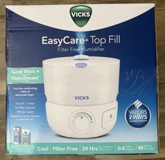 Vicks EasyCare+ Top Fill Cool Mist Humidifier VUL585V2 0.6 Gal Filter Free NIB