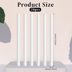 Xthrotsenk 24 Pcs Humidifier Wicks Sticks Diffuser Wicks Replacement Cotton Refi