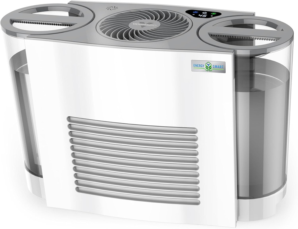 EVDC500 Energy Smart Evaporative Humidifier with 2 Gallon Dual Tank Capacity, LE