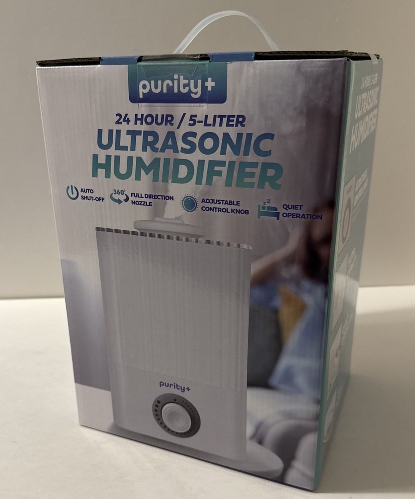 NIB Purity Ultrasonic Humidifier 5 Liter Smart Most Remote Control LCD