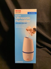 CVS Portable Ultrasonic Humidifier Cool Mist – TRAVEL SIZE! Allergies, Cold,Flu
