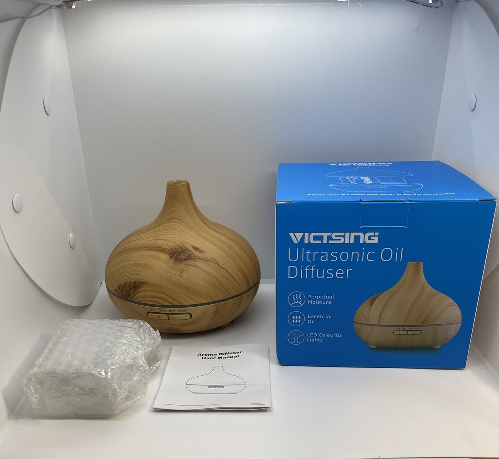 VicTsing 300ml Essential Oil Diffuser with 7 Color Lights + 4 Timer Options