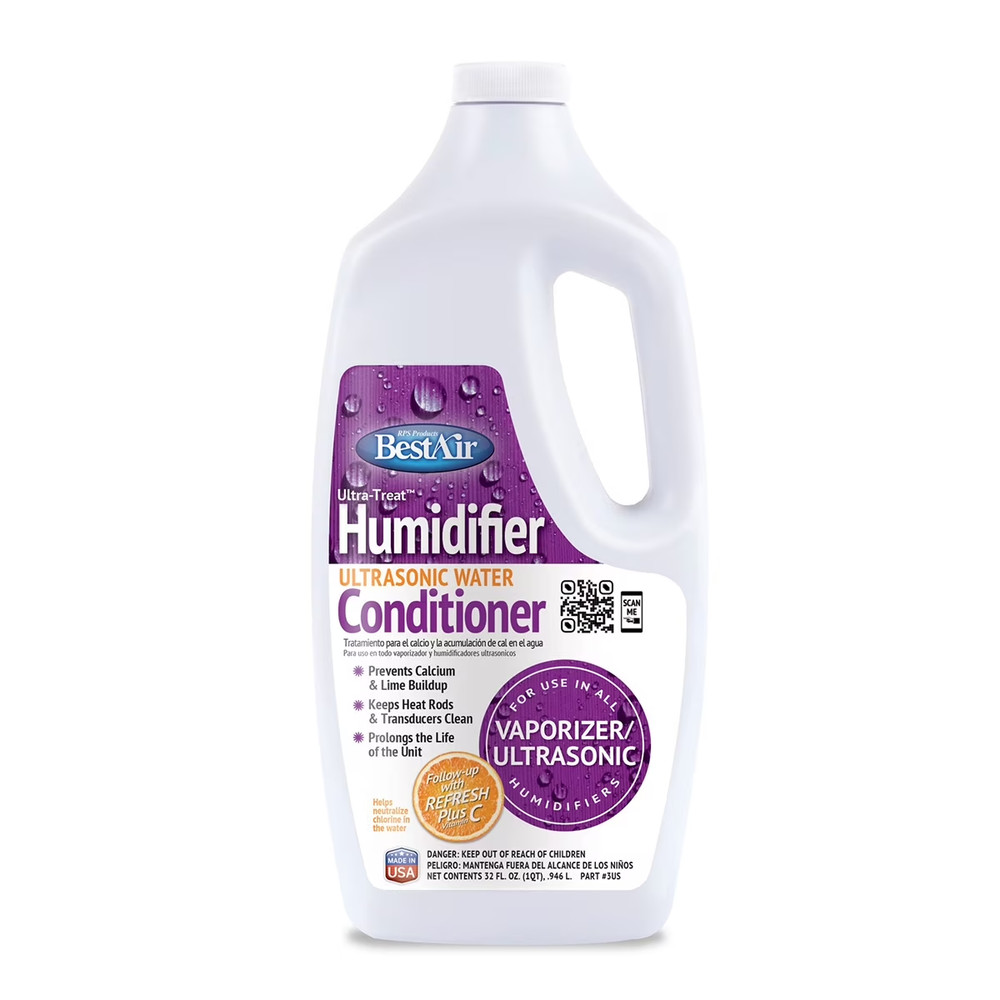 BestAir 3US Ultra-Treat Humidifier Water Conditioner 32oz Ultrasonic Vaporizer