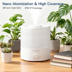 MegaWise Ultrasonic Cool Mist Humidifier SK7620 – 1.5L Capacity, Whisper-Quiet O