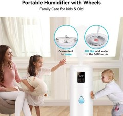 Humidifier 2000sqft 17L 4.5Gal Top Fill 4 Speed Mist