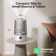 Homvana H101 3.6L Cool Mist Humidifier Bedroom Ultrasonic Aroma Diffuser