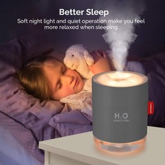 Portable Mini Cool Mist Humidifier 500ml USB Personal Desktop Humidifier Baby