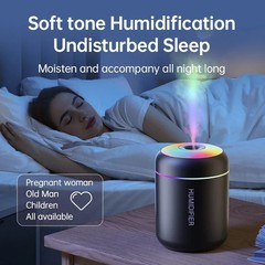 Pack of 3 Black 180ML Mini USB Air Humidifier Aroma Diffuser LED Mist Maker NEW