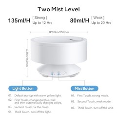 Humidifiers Easy to Clean,Essential Oil Diffuser, Colorful Night 1600ml